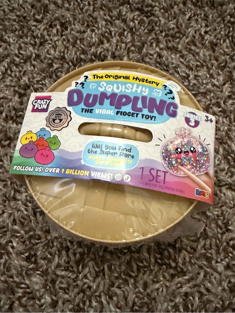 Crazy Fun RMS Mystery confetti Dumpling Squishy
